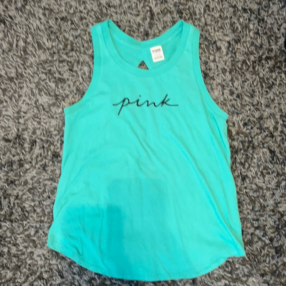 Victoria’s Secret Pink open back green tank
